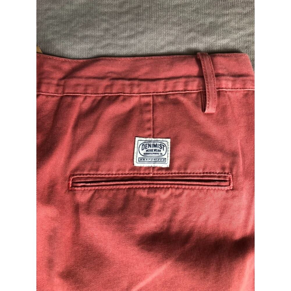 New Denimist Pants Womens 31 Nautical Red Blair Double Pleat Wide Leg Trousers - Picture 12 of 15